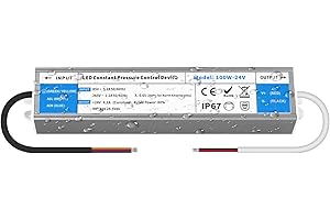 YOODI 24V Transformador 100W 4,2A LED Driver Fuente Alimentacion 220V a 24V DC IP67 Impermeable Ultra Fino Controlador Voltaje Constante Adaptador para Luz Lámpara Focos e Tira LED Interior Exterior