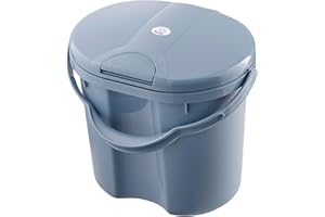 Rotho Babydesign TOP Windeleimer - recycelt - Windeleimer - geruchsdicht - ohne Nachfüllkasetten - Wickeleimer - blau