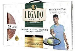 Elpozo maletín jamón de cebo ibérico medias lonchas 15x50g - Edición especial Carlos Alcaraz