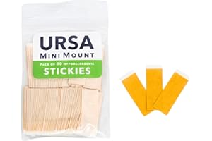 URSA STRAPS URSA MiniMount Stickies Lot de 90 autocollants hypoallergéniques à profil bas pour microphones Lavalier Compatible avec les microphones URSA MiniMounts et tous les microphones Lavalier