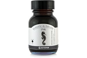 OCTOPUS FLUIDS Encre de dessin et d'écriture Octopus Write and Draw 478 Étoile de mer, encre résistante à l'eau pour l'écriture et le dessin, encre de calligraphie, encre de dessin résistante à la lumière pour stylo