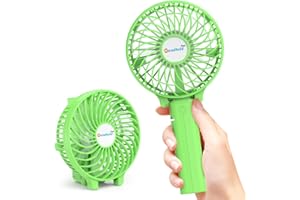 gabless Ventilateur USB Portable, Ventilateur main 2000mAh Batterie, Ventilateur électrique, Mini Ventilateur, Ventilateur USB Rechargeable, Ventilateur de Table, 3 Vitesses pour Bureau