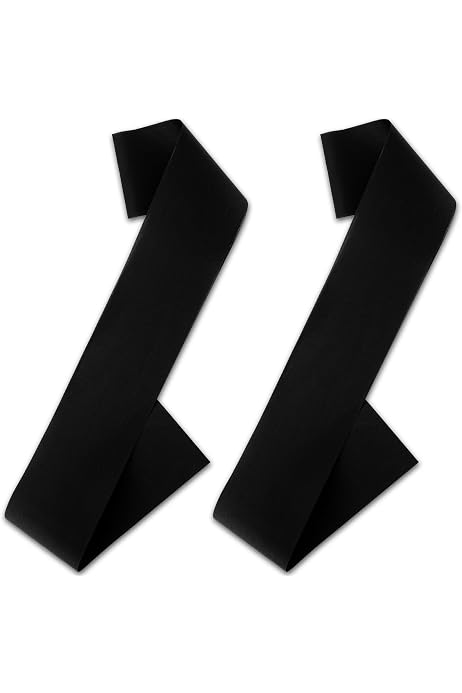 Lot De 2 écharpes Satin Blanches Vierges - 154x9.5cm - DIY Mariage, EVG, Remise De Diplôme