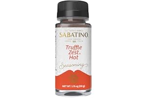 Sabatino Tartufi Truffle Zest Seasoning, Hot, The Original All Natural Gourmet Truffle Powder, Plant Based, Vegan and Vegetarian Friendly, Kosher, Low Carb, Keto, Non-Gmo Project Certified, 50 gram