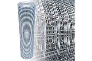 Garmix Grillage galvanisé pour volière - 19 x 19 mm - 4 coins - 200 cm x 20 m - 1,05 mm