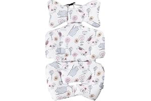 Kakiblin Coussin de siège de voiture pour bébé - Coussin de soutien de la tête et du corps - Coussin de siège pour enfant - Hippopotame