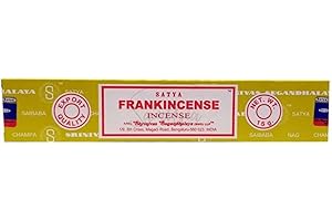 Satya Nag Champa Frankincense Incense Sticks | x1 pack | comes with SAMASIA bookmark | Incense can be used for Aromatherapy, Yoga, Meditation and Relaxation