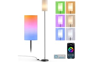sympa Floor Lamp, 16 Million Colors, Music Sync, Dimmable LED Floor Lamp for Bedroom & Living Room, App & Voice Control, Works with Alexa