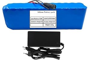 SCUUZT Batteria per Bici elettrica 24V 20ah 7S3P,Batteria Ebike 29.4VImpermeabile PVC con Il Caricatore BMS incorporato per 200W ~500W Motore [Classe di efficienza energetica A]