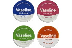 Vaseline Läppbalsam - Vaseline - läppterapi - original, kokosnötssmör, Alo Vera och Rosy 20 g låda - lindrar torra läppar - s