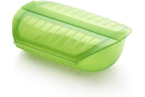 Lékué, Papillote con filtro, colore: Verde/Trasparente