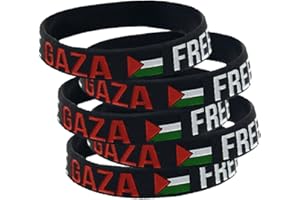 Spritumn-Home Bracelet en Caoutchouc Nouveau Bracelet Drapeau Palestinien Bracelet Drapeau Palestine Deux Couleurs Bracelet en Caoutchouc Sport 20X20X1,2CM