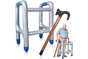 Clvsyh Deambulatore Gonfiabile E Bastone da Passeggio Gonfiabile, Camminatore Gonfiabile Un Regalo Divertente per Halloween, Feste in Costume, Cosplay E Scherzi di Compleanno