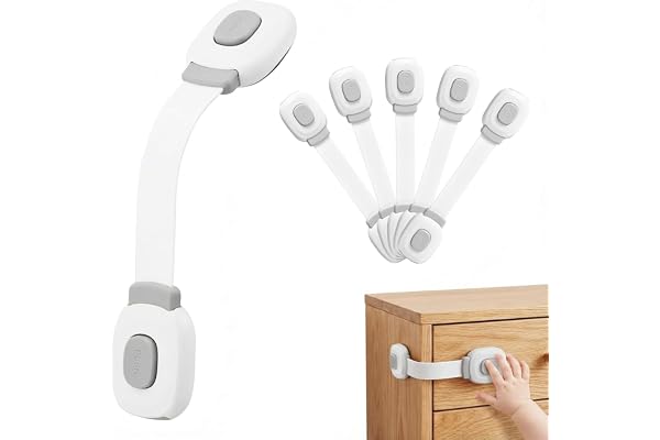 BillyBath Bloc Porte Securite Bebe 6 Pièces, Bloque Tiroir Placards Loquets et Frigo Securite Placard Enfant Protection Bebe Maison