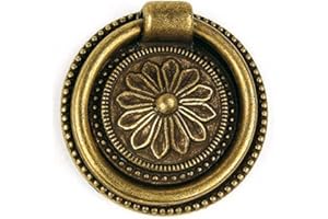 REI TIRADOR ANILLA MOVIL REDONDO METALICO 38 MM CUERO