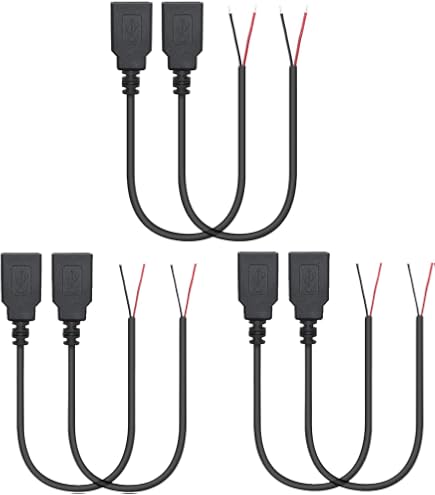 USB-A Pigtail Kabel Set – 4 Stück, Je 100 Cm, Ideal Für DIY-Reparaturen & Eigene USB-Geräte
