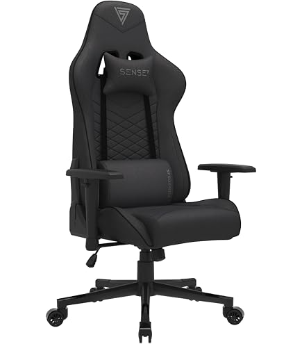 Corsair TC100 RELAXED Sedia Da Gaming In Tessuto – Design Ispirato Alle Corse, Cuscini Memory Foam, Braccioli Regolabili, Altezza Seduta 100mm - 2
