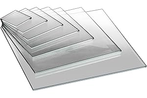 EH Design Pannello in vetro acrilico – Tagli angolari su misura (150x150x3 mm) – Resistente ai raggi UV e agli agenti atmosferici – Trasparente e altamente lucido – Per fai da te, mobili e terrari