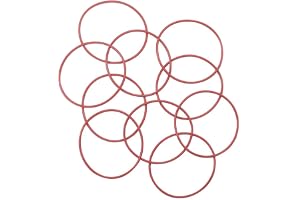 Othmro O-ringar 57 mm x 2 mm, röda silikontätningspackningar packningar