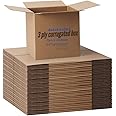 Securement Corrugated Brown Boxes/Carton Boxes For Packing - 3 Ply (150 Gsm) - 100 Boxes (4 X 4 X 4 Inch)..