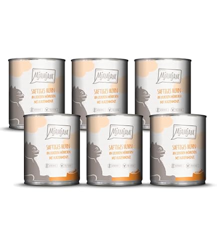 Catz Finefood Organic – Cibo Umido Bio Per Gatti Al Pollo Monoproteico, 6x85 G, Made In Germany