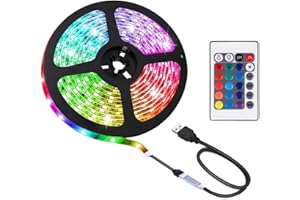 ACONDE Bande LED 3 meter avec télécommande 24 touches, lampe LED USB pour fête et décoration DIY
