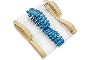 Innfeeltech 50 piezas 1w 1% de tolerancia resistencia a película metálica de 2 Ohm para proyectos y experimentos de bricolaje