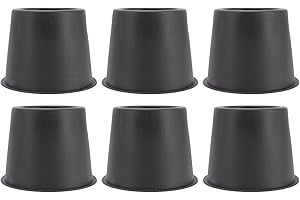 LYRLODY 6 Szt. Meble Riser, Kwadratowy Stół z Tworzywa Sztucznego Sofa Riser Łóżko Podnośniki Piony Krzesło Biurko Podnoszenie Bloki Maty Szafka Stół Podkładki Pod Stopy Antywibracyjne Podkładki na Fotele Kan