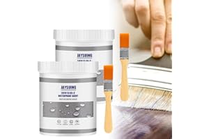 HONGECB Sellador Invisible Impermeable, Agente Aislante Transparente, Waterproof Anti-Leakage, Revestimiento Adhesivo para Grietas, Pared Externa, Baño (Paquete de 2, aprox. 12 m², NET: 300g)