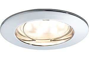 ‎PAULMANN Paulmann 92813 Premium EBL Set Coin dim klr rund st LED 3x7W 2700K 230V 51mm Chrom/Alu Zink 928.13 LED Spot Einbaustrahler Einbauleuchte