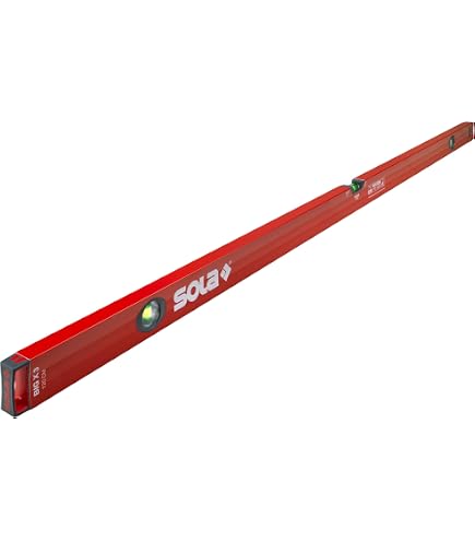 Niveau à Bulle Sola AZB 30 – 30 Cm Profil Tubulaire Aluminium Rouge, Haute Précision
