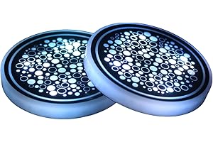 SH-RuiDu Set di 2 luci LED per portabicchieri, 7 sottobicchieri che cambiano colore, ricarica USB, accessori decorativi per interni per auto, decorazione per interni