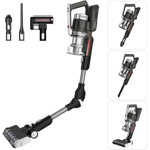 Midea P7 Flex MCS2129BR Stick Vacuum Cleaner, Copper Steel Al Plastic Rubber, Black : Amazon.de: Home & Kitchen