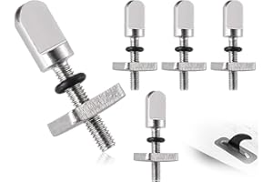 Vis de Planche de Surf AOYEGIC 4 pièces,vis d'aileron de Planche de Surf en Acier Inoxydable,vis d'aileron de Plaque d'aileron Universelle,pour Sup,Planche à pagaie,kit de Plaque d'aileron(Argent)