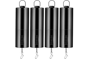 SEIWEI 4 piezas de motor giratorio negro para decoración de patio, motor colgante multiusos molinillo de viento para colgar exhibición patio, molinillos de viento negros al aire libre