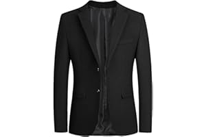 ETHKIA Men's Lightweight Blazer Regular Fit Casual Business Smart Suit Jacket Easy Care Sports Blazer Jackets UK Regular fit v Neck Classic Fit Date Men's Suits & Blazers