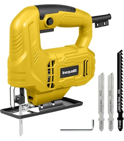 Vonroc Decoupeerzaag 550w | Ergonomische T-handgreep - Incl. 5 Zaagbladen