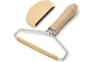 LONNALEE Rasoir Anti Bouloches Lot de 2 Décapant de Peluches, Peigne en Cachemire, Brosse Anti Poil Manuelle pour Soins De Pull Cachemire Vêtements Outil Enlever Boulochesdes Vetements