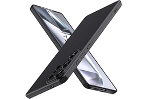 ivoler Negro Mate Funda para Samsung Galaxy S25 Ultra 5G con Protección de Cámara, Carcasa Protectora Antigolpes, Ultrafina Suave TPU Silicona Caso Delgada Anti-Choques Case