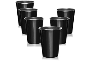 COM-FOUR® 6x högkvalitativa dricksmuggar i rostfritt stål, 500 ml styck | perfekt följeslagare för trädgård - camping - utomhus och resor - robusta - splittersäkra - rostfria och BPA-fria