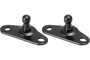 X AUTOHAUX 4pcs 10mm Auto Ball Studs Mounting Brackets for Gas Struts Shocks