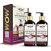 Wow Skin Science Onion Oil Shampoo & Conditioner Kit With Black Seed & Pro-Vitamin B5 (Shampoo + Conditioner), 600 Ml