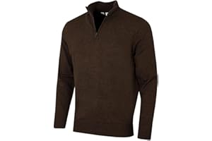 Calvin Klein Hombre Chunky Knit Cotton 1/2 Zip CK Suéter de Golf