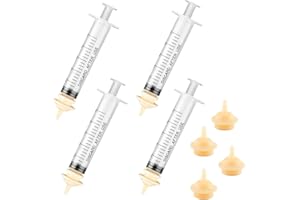 VNIDJGB 8 Pcs Mini Nipple Syringe For Pets,Silicone Syringes Kitten Bottle Feeder,Chew Resistant Pet Feeder Silicone Syringe,Kitten Bottle with Accurate Scale Feed Accessories,for Home Pet Shop Dog Cat