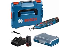 Bosch Professional 12V System outil rotatif sans-fil GRO 12V-35 (régime à vide : 5 000 – 35 000 tr/min, avec 2 batteries 2,0 Ah, chargeur rapide, L-BOXX)