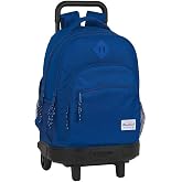 Blackfit8 Mochila Safta Escolar con Carro Incluido y Espalda Acolchada Oxford, 330x220x450mm
