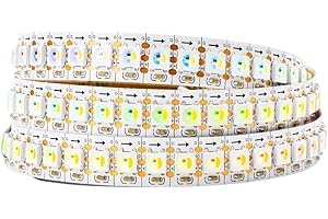 BTF-LIGHTING RGBW RGBNW Natural White SK6812 (Similar WS2812B) 3.3ft 1m 144leds/pixels/m Individually Addressable Flexible 4 color in 1 LED Dream Color LED Strip Non-waterproof DC5V