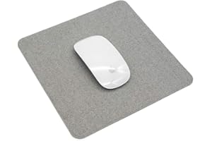 SenseAGE Slim Mouse Mat, przenośna podkładka pod mysz, bezszwowa odzież, precyzyjna kontrola, antypoślizgowa podstawa, kompatybilna z myszą laserową i optyczną, 22 x 22 cm, Jasny Szary