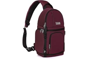 MOSISO Camera Sling Bag, DSLR/SLR/Mirrorless Camera Backpack Case Shockproof Photography Backpack with Tripod Holder & Removable Modular Inserts Compatible with Canon/Nikon/Sony/Fuji