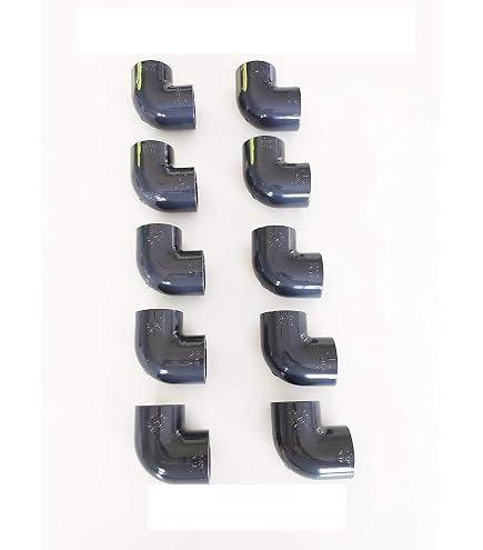 Lot De 10 Coudes PVC 45° à Coller - Diamètre 25 Mm - PN16, Résiste Jusqu'à 60°C - Pour Plomberie, Piscine, Irrigation